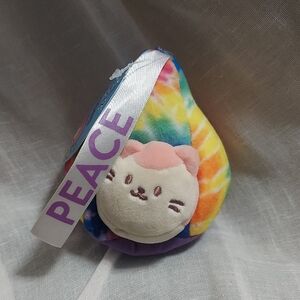 Anirollz Mini Plush Outfitz Tie-Dye PEACE Kittiroll Hershey Kisses Toy